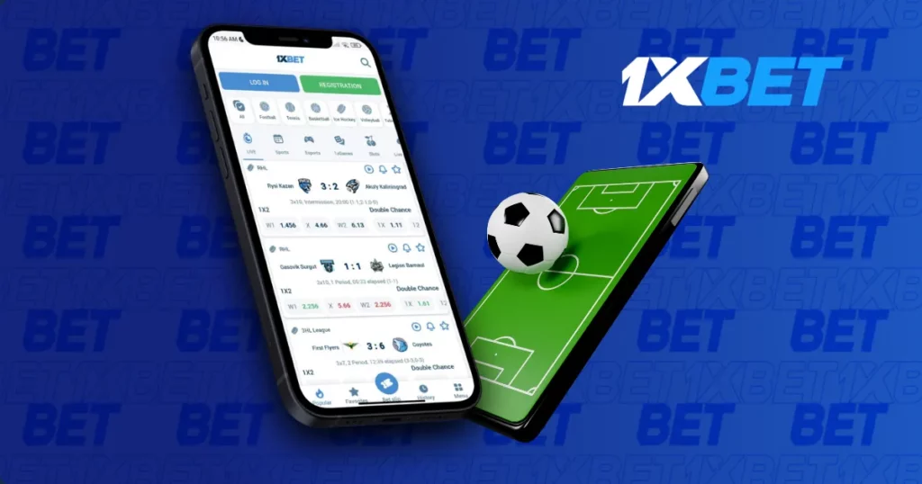 1xBet Singapore 移动应用程序中的体育博彩